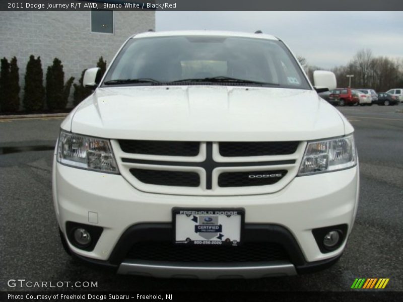 Bianco White / Black/Red 2011 Dodge Journey R/T AWD