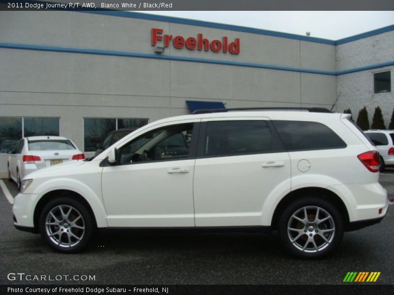 Bianco White / Black/Red 2011 Dodge Journey R/T AWD