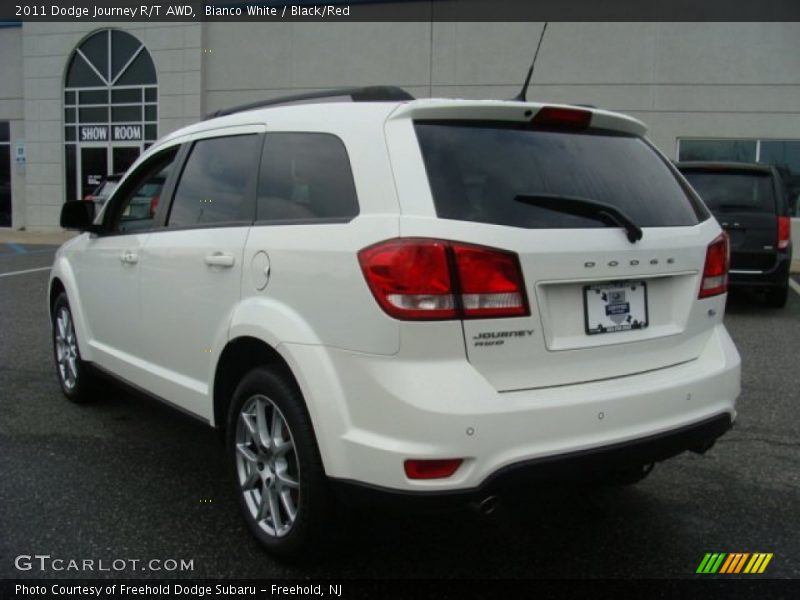 Bianco White / Black/Red 2011 Dodge Journey R/T AWD
