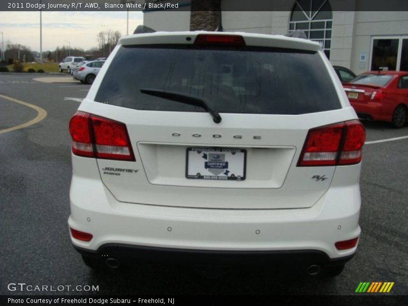 Bianco White / Black/Red 2011 Dodge Journey R/T AWD