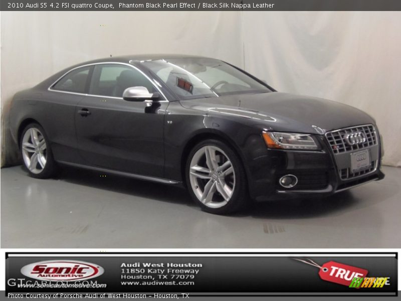 Phantom Black Pearl Effect / Black Silk Nappa Leather 2010 Audi S5 4.2 FSI quattro Coupe