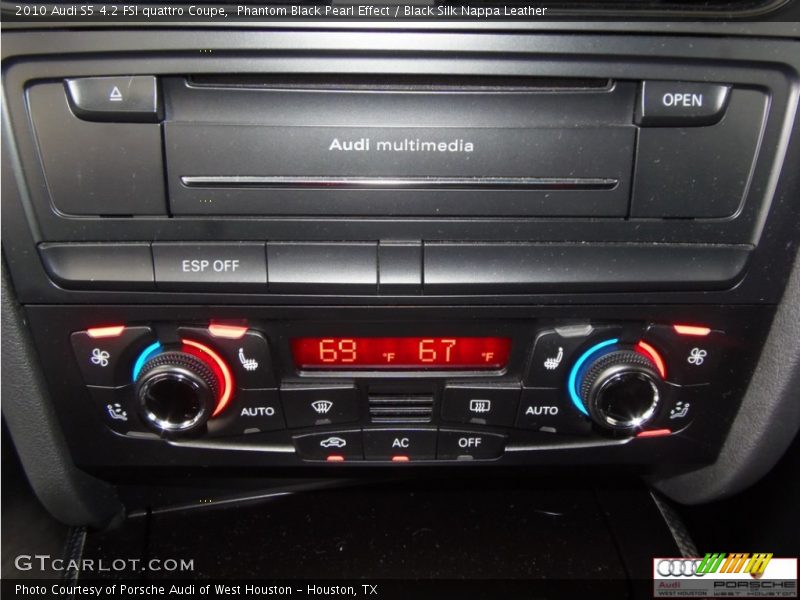 Phantom Black Pearl Effect / Black Silk Nappa Leather 2010 Audi S5 4.2 FSI quattro Coupe