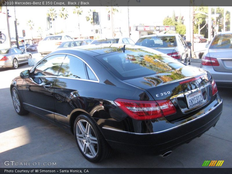 Black / Black 2010 Mercedes-Benz E 350 Coupe