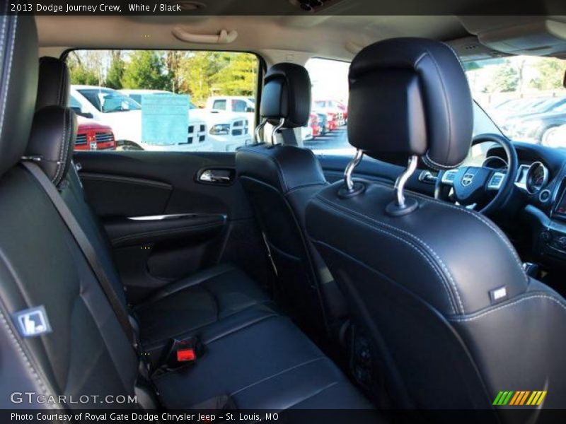 White / Black 2013 Dodge Journey Crew