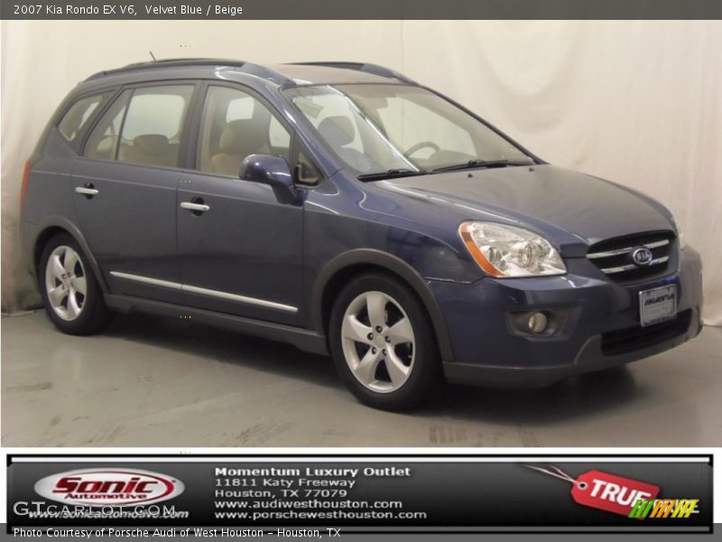 Velvet Blue / Beige 2007 Kia Rondo EX V6