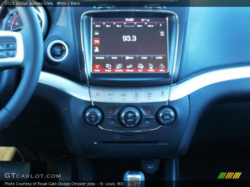 White / Black 2013 Dodge Journey Crew