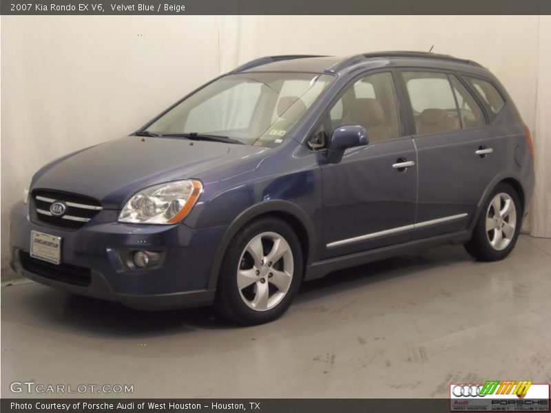Velvet Blue / Beige 2007 Kia Rondo EX V6