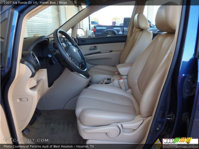 Velvet Blue / Beige 2007 Kia Rondo EX V6