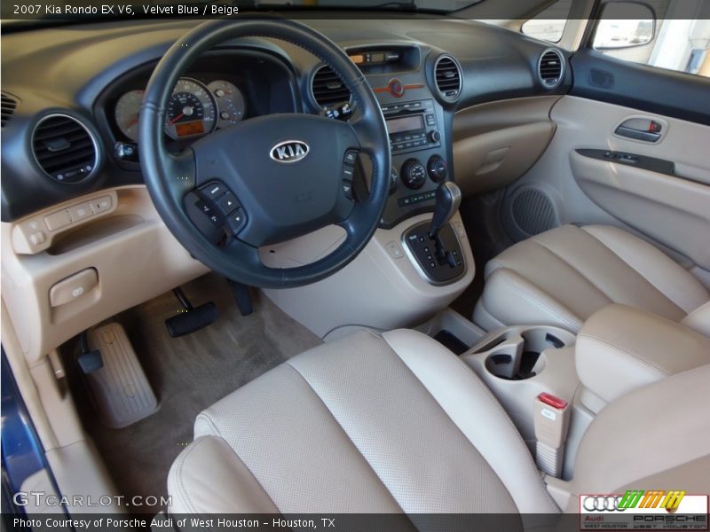Velvet Blue / Beige 2007 Kia Rondo EX V6