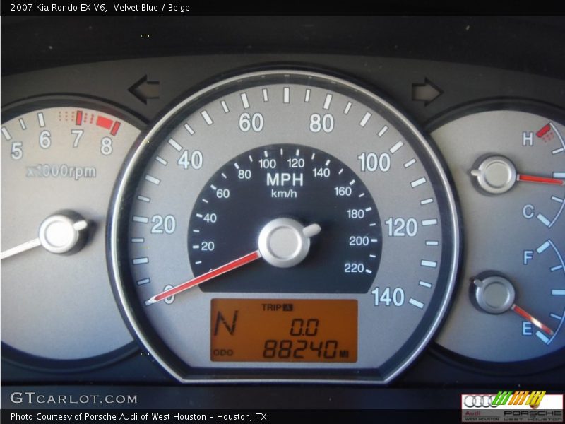 Velvet Blue / Beige 2007 Kia Rondo EX V6