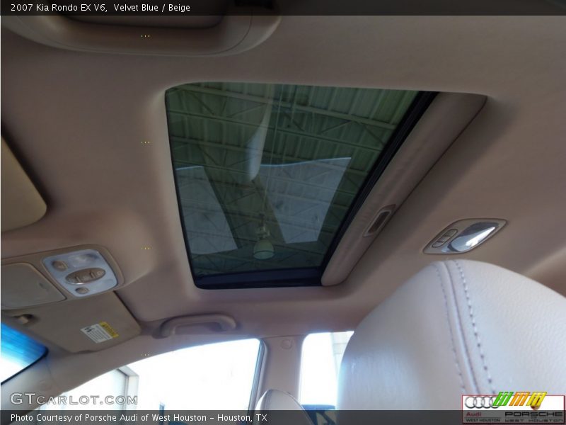 Velvet Blue / Beige 2007 Kia Rondo EX V6