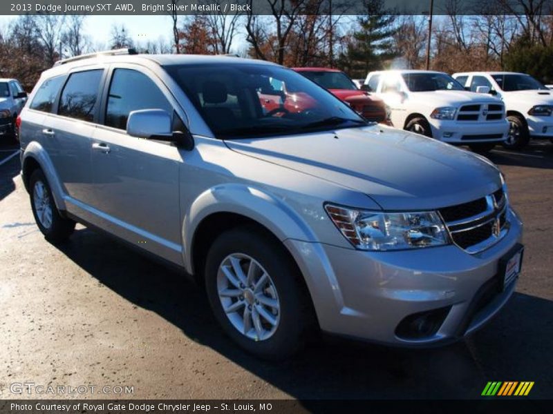 Bright Silver Metallic / Black 2013 Dodge Journey SXT AWD