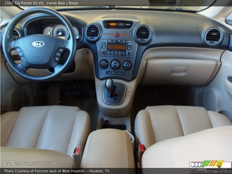 Velvet Blue / Beige 2007 Kia Rondo EX V6