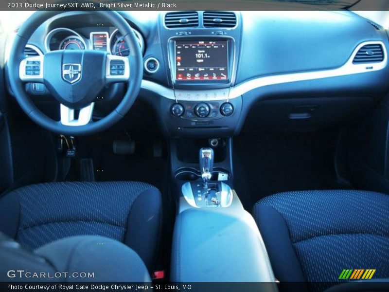Bright Silver Metallic / Black 2013 Dodge Journey SXT AWD