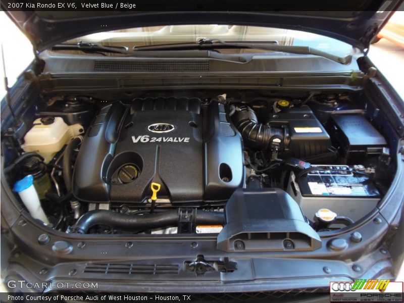 Velvet Blue / Beige 2007 Kia Rondo EX V6