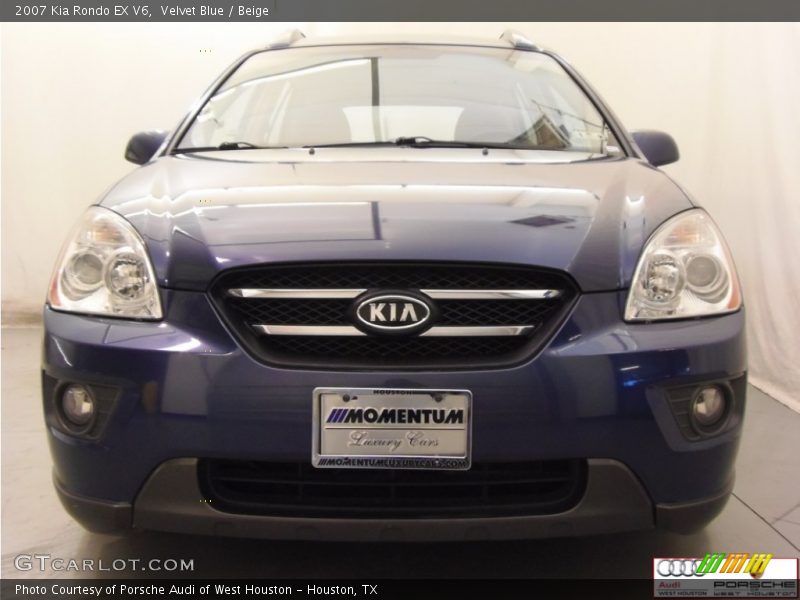 Velvet Blue / Beige 2007 Kia Rondo EX V6