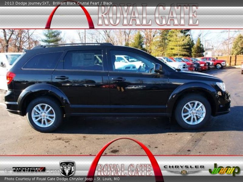 Brilliant Black Crystal Pearl / Black 2013 Dodge Journey SXT