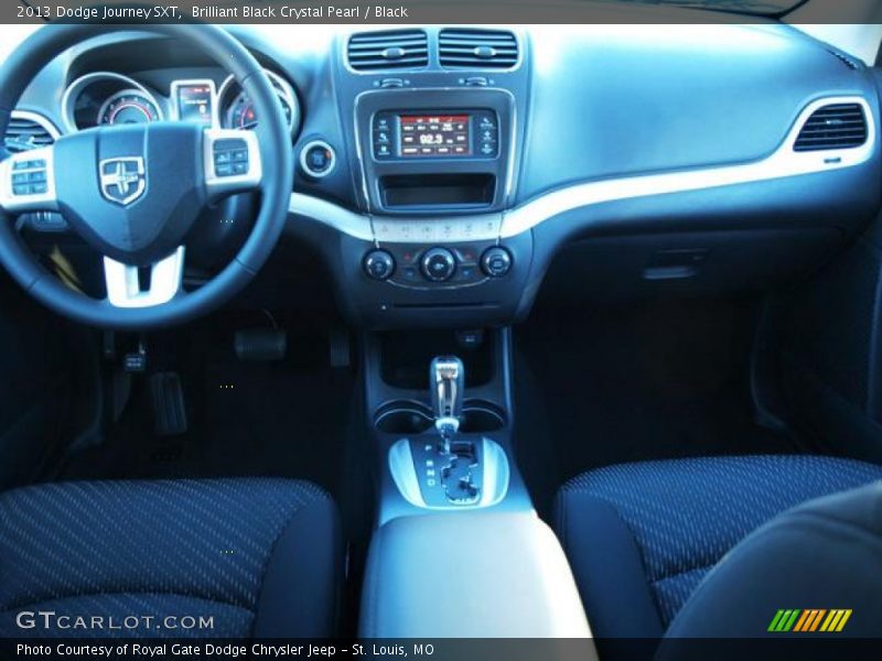 Brilliant Black Crystal Pearl / Black 2013 Dodge Journey SXT