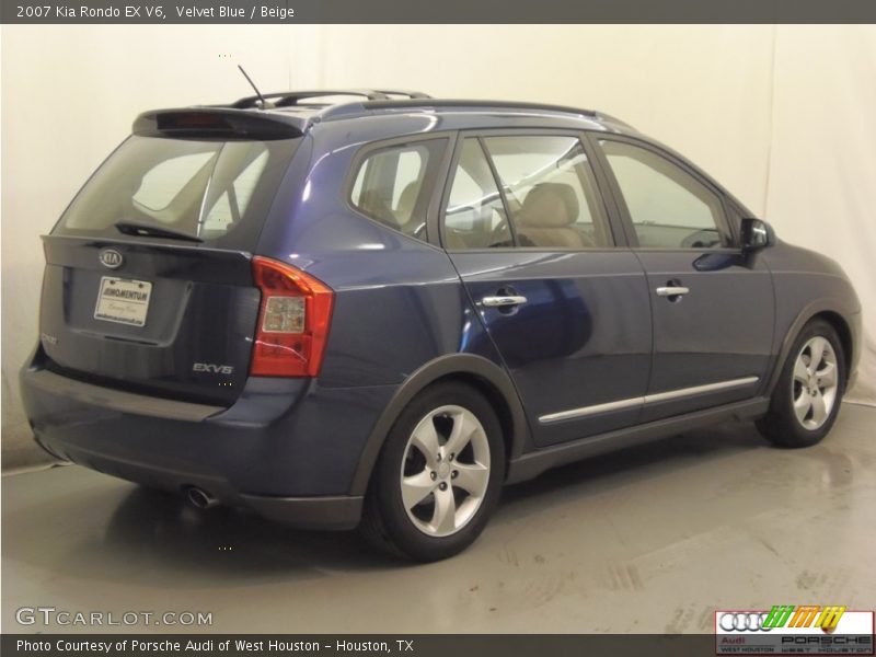 Velvet Blue / Beige 2007 Kia Rondo EX V6