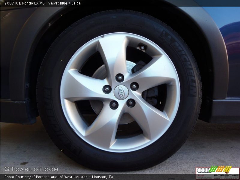 Velvet Blue / Beige 2007 Kia Rondo EX V6