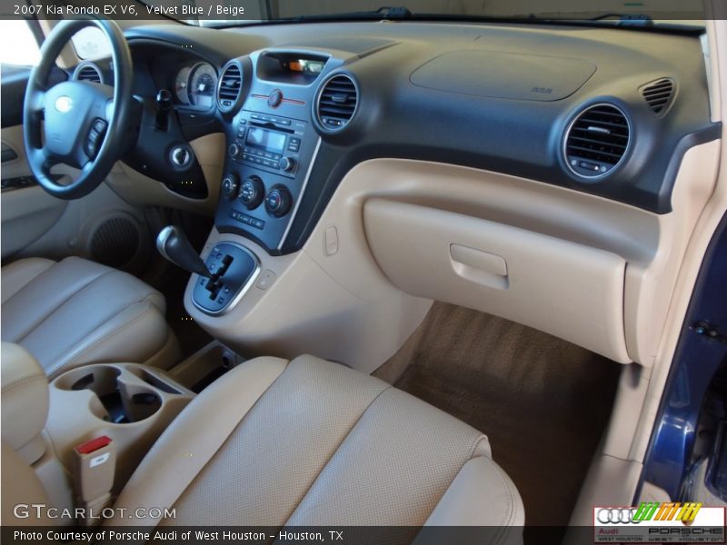 Velvet Blue / Beige 2007 Kia Rondo EX V6