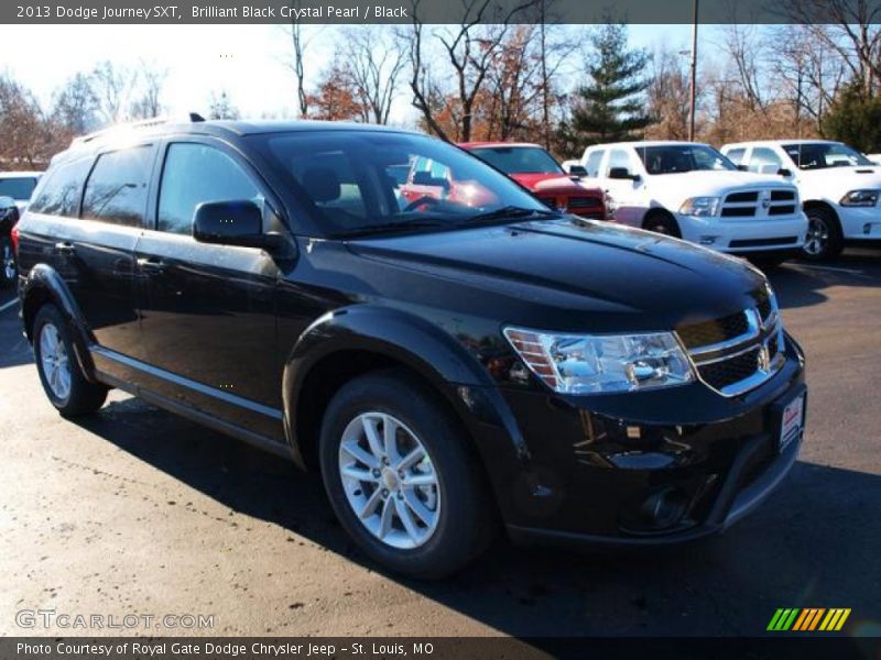 Brilliant Black Crystal Pearl / Black 2013 Dodge Journey SXT