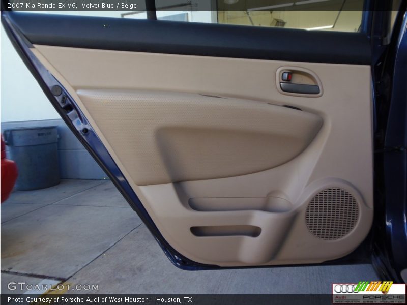 Velvet Blue / Beige 2007 Kia Rondo EX V6
