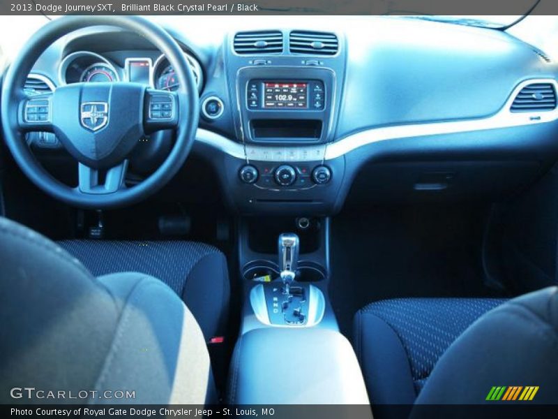 Brilliant Black Crystal Pearl / Black 2013 Dodge Journey SXT