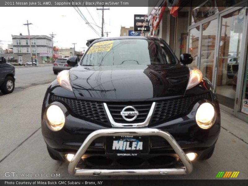 Sapphire Black / Black/Red w/Silver Trim 2011 Nissan Juke SL AWD