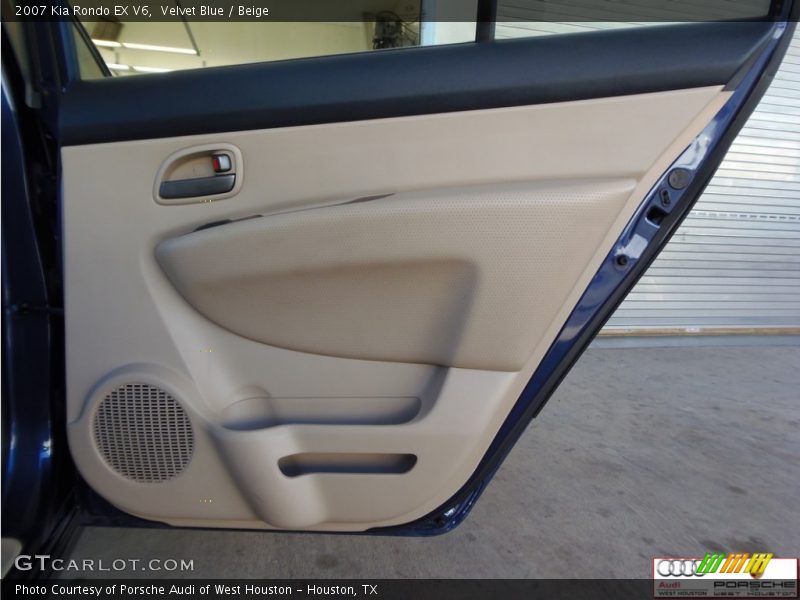 Velvet Blue / Beige 2007 Kia Rondo EX V6