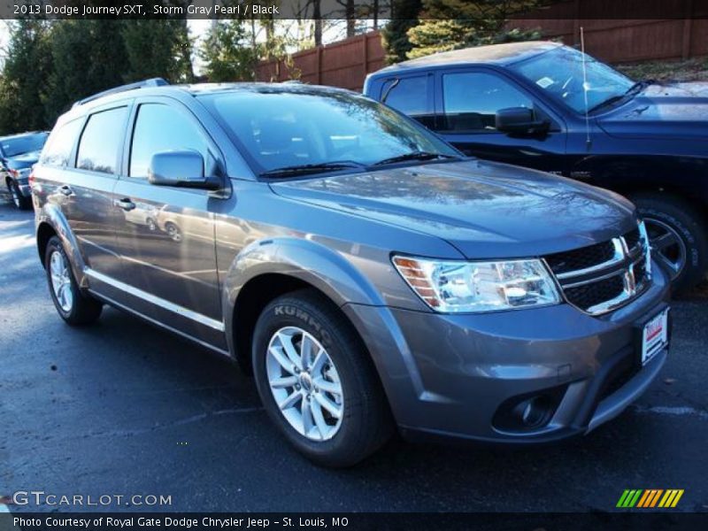 Storm Gray Pearl / Black 2013 Dodge Journey SXT