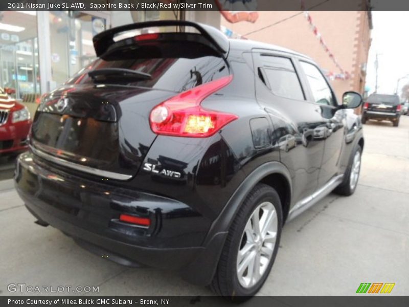 Sapphire Black / Black/Red w/Silver Trim 2011 Nissan Juke SL AWD