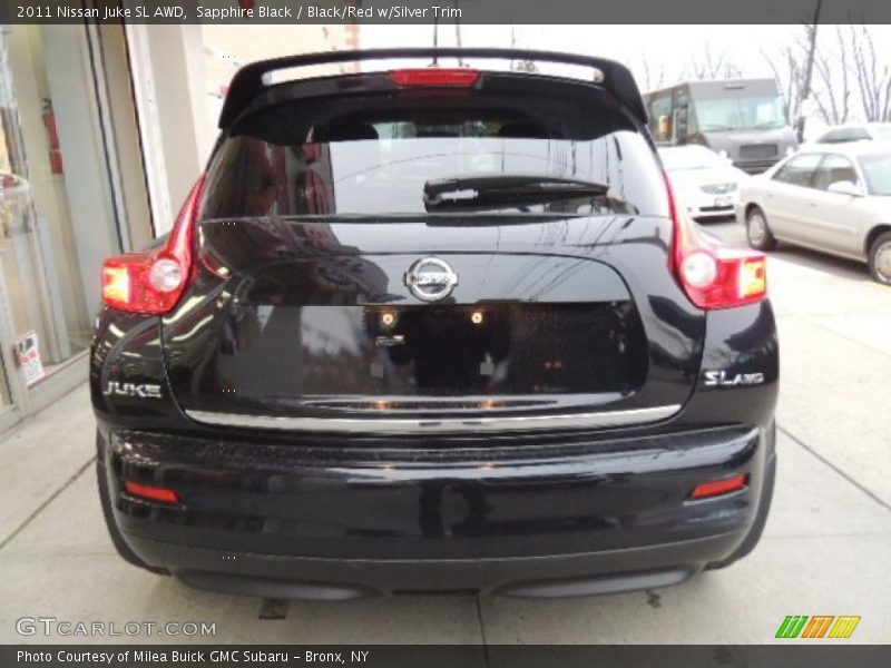 Sapphire Black / Black/Red w/Silver Trim 2011 Nissan Juke SL AWD