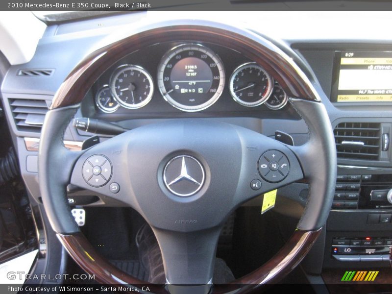 Black / Black 2010 Mercedes-Benz E 350 Coupe