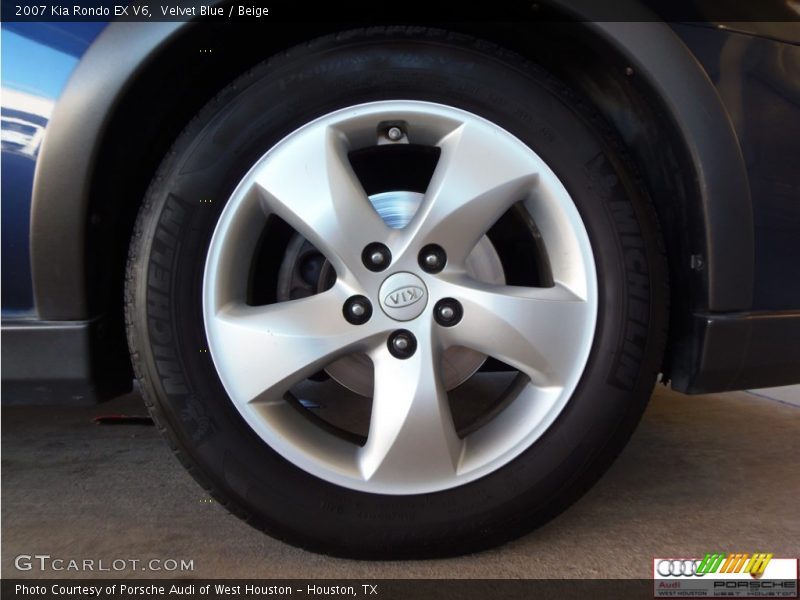 Velvet Blue / Beige 2007 Kia Rondo EX V6