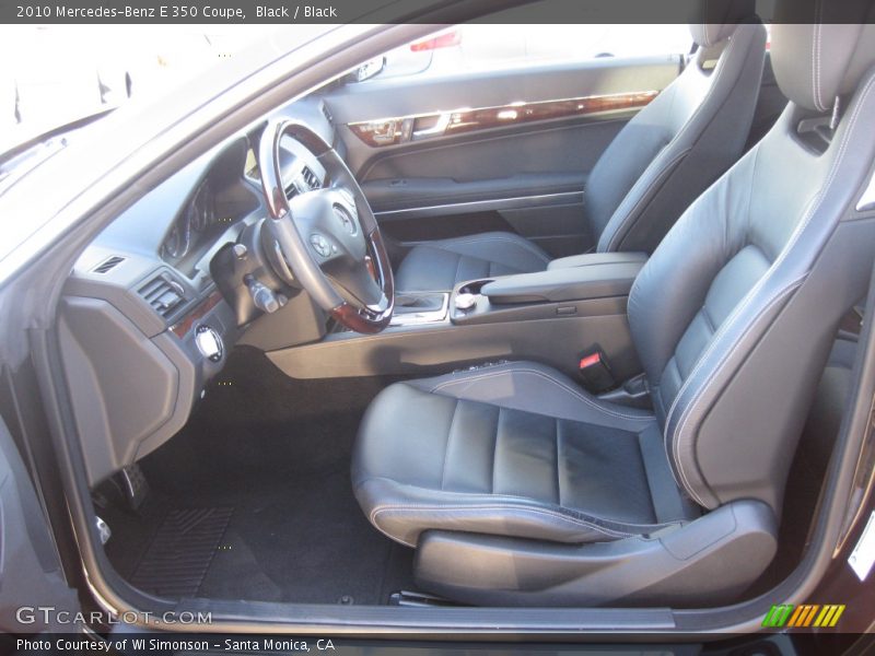 Black / Black 2010 Mercedes-Benz E 350 Coupe