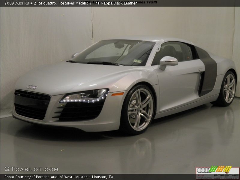 Ice Silver Metallic / Fine Nappa Black Leather 2009 Audi R8 4.2 FSI quattro
