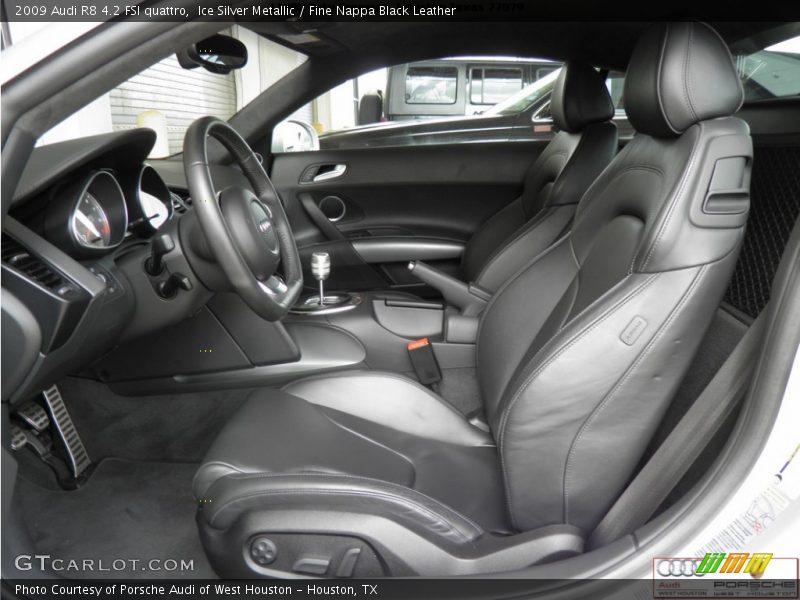 Ice Silver Metallic / Fine Nappa Black Leather 2009 Audi R8 4.2 FSI quattro