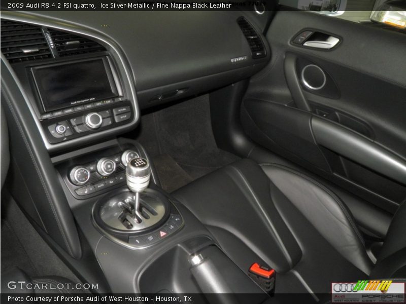 Ice Silver Metallic / Fine Nappa Black Leather 2009 Audi R8 4.2 FSI quattro