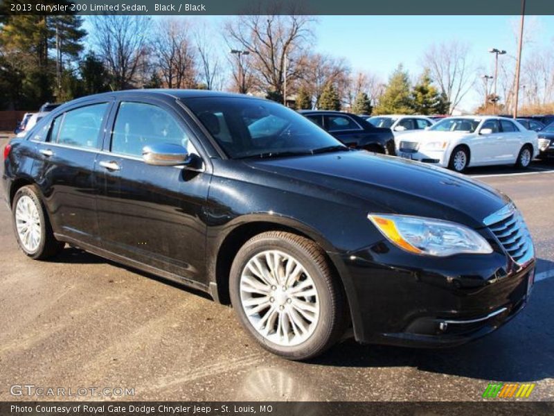 Black / Black 2013 Chrysler 200 Limited Sedan