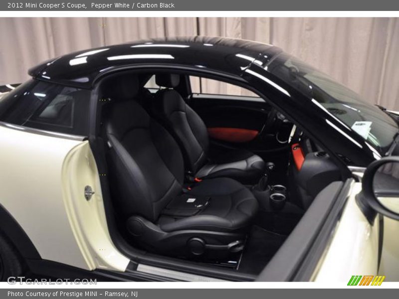 Pepper White / Carbon Black 2012 Mini Cooper S Coupe