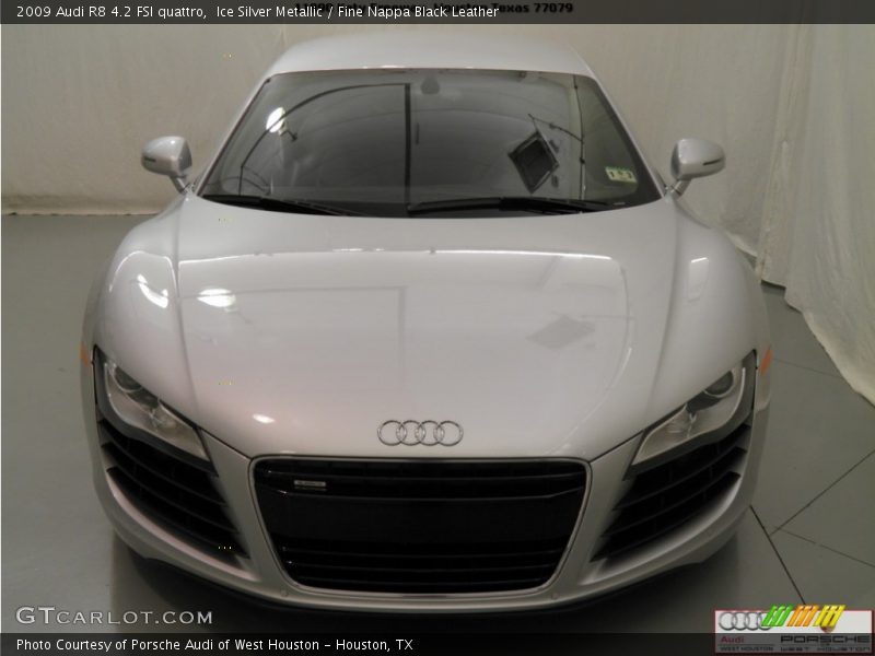 Ice Silver Metallic / Fine Nappa Black Leather 2009 Audi R8 4.2 FSI quattro