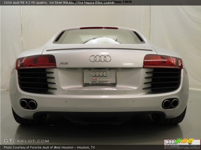Ice Silver Metallic / Fine Nappa Black Leather 2009 Audi R8 4.2 FSI quattro