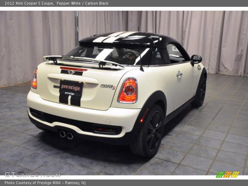 Pepper White / Carbon Black 2012 Mini Cooper S Coupe