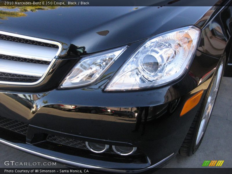 Black / Black 2010 Mercedes-Benz E 350 Coupe