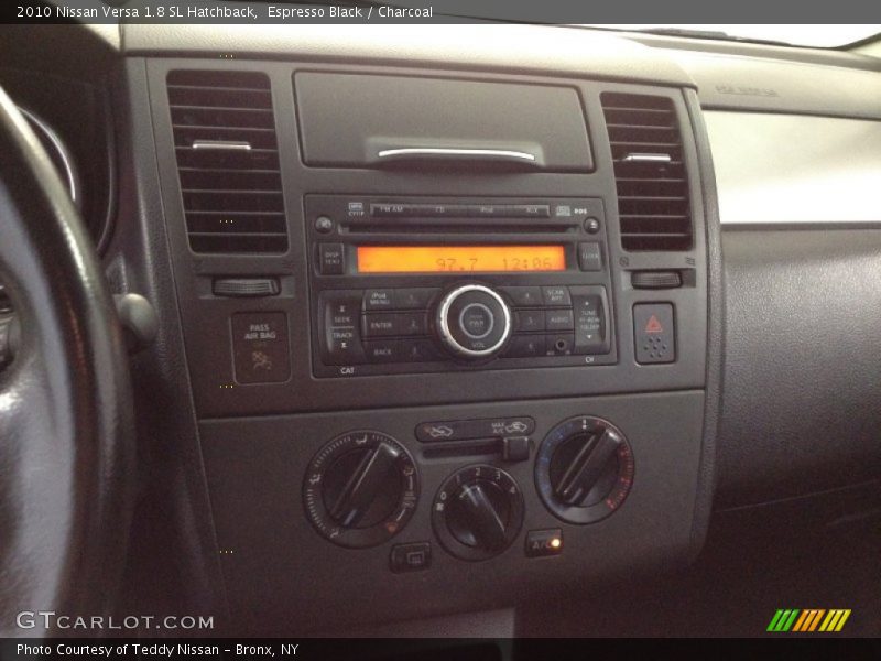 Espresso Black / Charcoal 2010 Nissan Versa 1.8 SL Hatchback