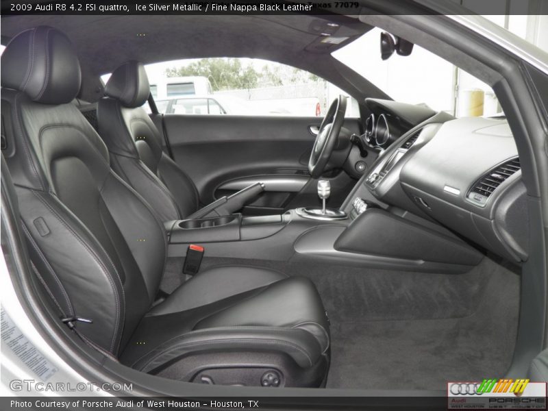 Ice Silver Metallic / Fine Nappa Black Leather 2009 Audi R8 4.2 FSI quattro