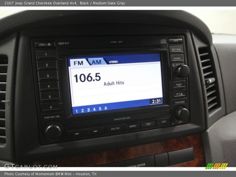 Black / Medium Slate Gray 2007 Jeep Grand Cherokee Overland 4x4