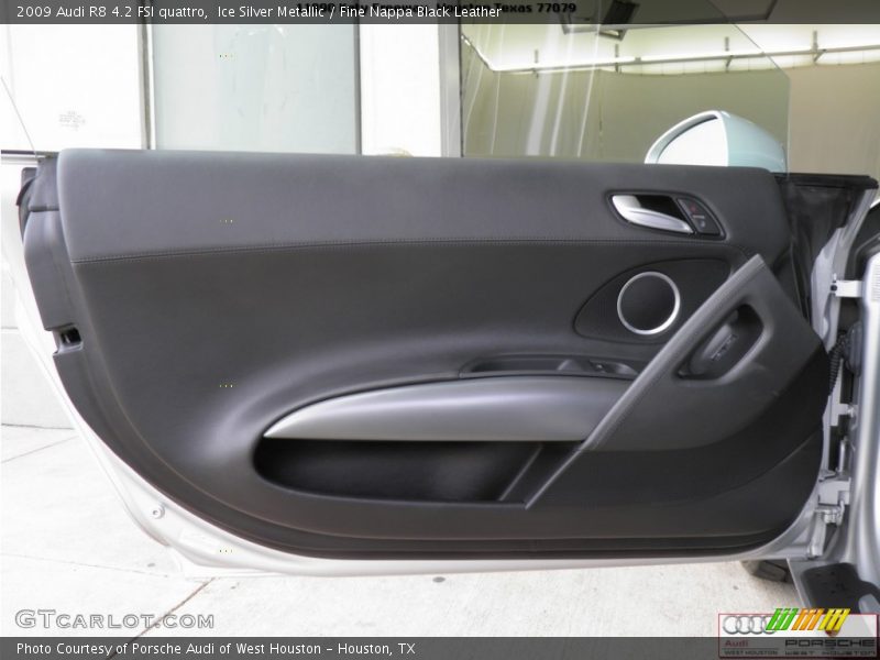 Ice Silver Metallic / Fine Nappa Black Leather 2009 Audi R8 4.2 FSI quattro