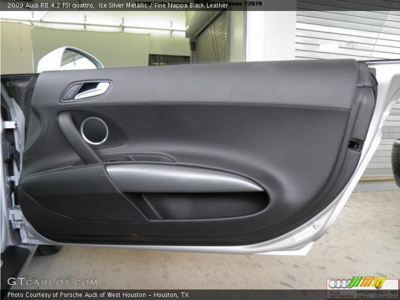 Ice Silver Metallic / Fine Nappa Black Leather 2009 Audi R8 4.2 FSI quattro